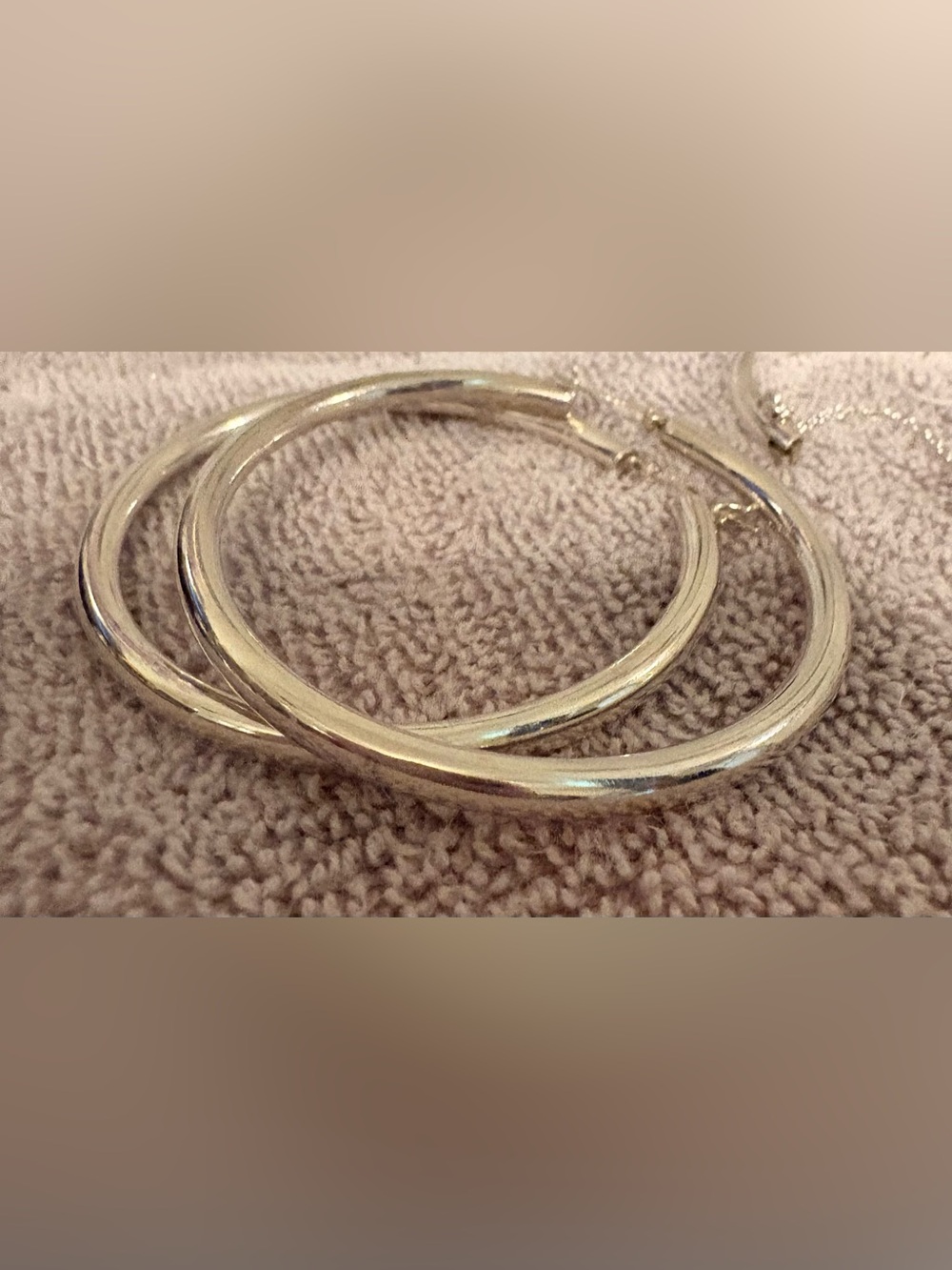 Sterling Silver tube Hoop Earrings - Classic Silver Hoop Pair